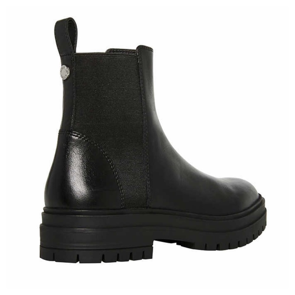Steve Madden Ladie’s Leather Gore Chelsea boots Black Brand New pull on style - Picture 7 of 7